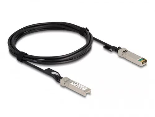 Delock Twinaxiális kábel, SFP+ csatlakozódugó > SFP+ csatlakozódugó, 3 m (DL-84210)