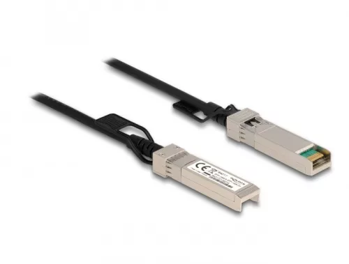 Delock Twinaxiális kábel, SFP+ csatlakozódugó > SFP+ csatlakozódugó, 10 m (DL-84219)