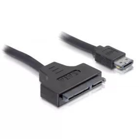   Delock eSATAp 12V   22 tűs SATA 21  / 31  átalakító kábel, 0,5 m. (DL-84402)