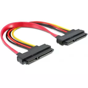   Delock SATA kábel (22 tű) anya   (22 tű) anya,  20cm (DL-84406)