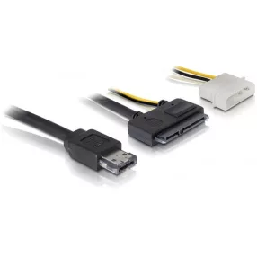   Delock eSATAp - SATA 22 tűs 3,5" HDD kábel, 1m (DL-84412)