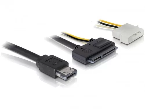 Delock eSATAp - SATA 22 tűs 3,5" HDD kábel, 1m (DL-84412)