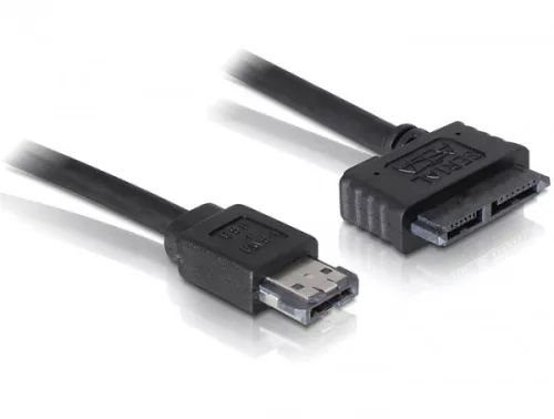 Delock eSATAp - Slimline SATA 13 tűs kábel 0,5m / 1m (DL-84414)