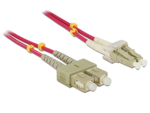 Delock OM4 optikai kábel, LC/SC csatlakozás, 1m