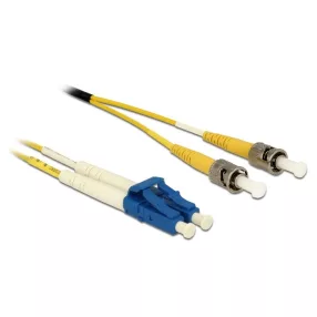   Delock Kábel, optikai szálas LC Duplex > ST Duplex egyszeres OS2, 3 m (DL-84690)