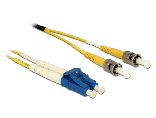 Delock Kábel, optikai szálas LC Duplex > ST Duplex egyszeres OS2, 3 m