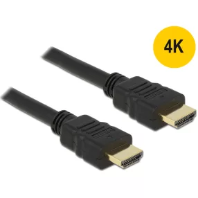   Delock nagy sebességű HDMI-kábel típusú Ethernet   HDMI A dugós > HDMI A dugós 4K 1,5 m (DL-84753)