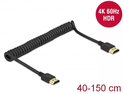 Delock HDMI feltekert kábel 4K 60 Hz (DL-84967)