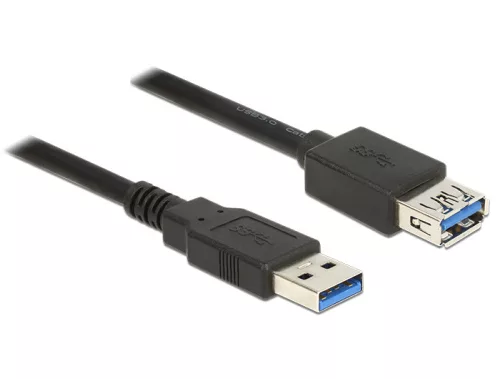 Delock USB 3.0-s bovítokábel A-típusú csatlakozódugóval > USB 3.0-s, A-típusú csatlakozóhüvellyel, 5 (DL-85058)