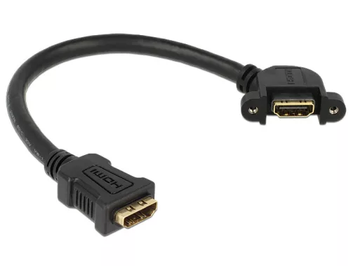Delock HDMI A anya > HDMI A anya Fali kábel, szögletes, 25 cm (DL-85101)