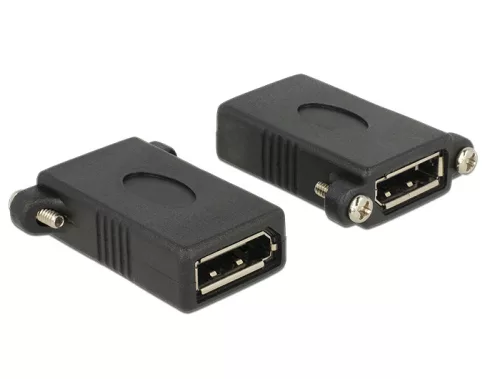 Delock adapter Displayport 1.1 anya > Displayport anya panelra rögzíthető (DL-85123)