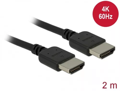 Delock Prémium HDMI kábel 4K 60 Hz 2 m (DL-85217)