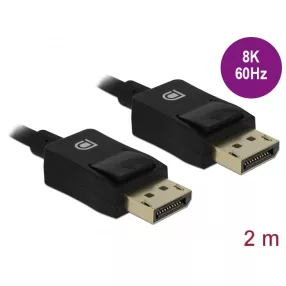 Delock Koaxiális DisplayPort kábel 8K 60 Hz 2 m (DL-85301)