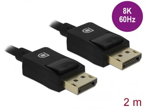 Delock Koaxiális DisplayPort kábel 8K 60 Hz 2 m (DL-85301)