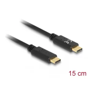   Delock USB Type-C töltőkábel 15 cm PD 5 A E-jelölővel (DL-85356)
