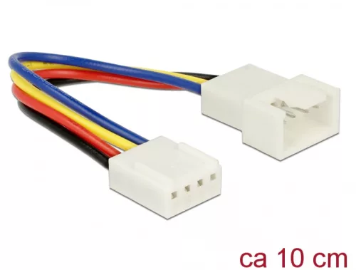 Delock Hosszabbító kábel PWM hűtőventillátor csatlakozás 4 tűs 10 cm (DL-85360)