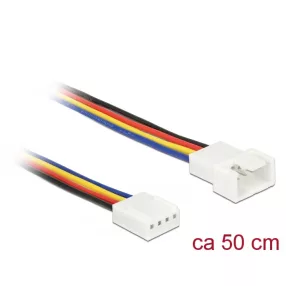   Delock Hosszabbító kábel PWM hűtőventillátor csatlakozás 4 tűs 50 cm (DL-85362)