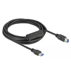   Delock Átalakító, M.2 aljzat B+M nyílással, csatlakozódugó - 2 x USB 5 Gbps A-típusú hüvely 50 cm hosszú kábellel (DL-85379)