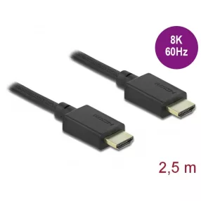   Delock Ultra nagy sebességű HDMI kábel 48 Gbps 8K 60 Hz 2,5 m (DL-85389)