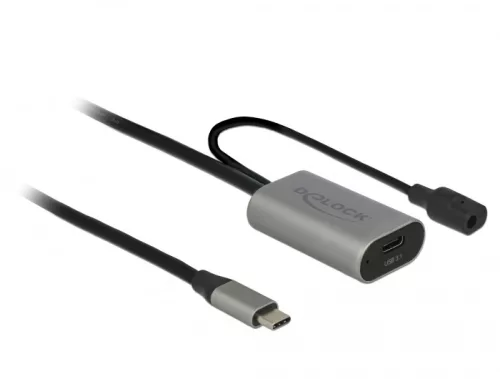 Delock Aktív USB 3.1 Gen 1 bovíto kábel USB Type-C  5 m hosszú (DL-85392)