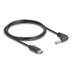   Delock USB Type-C  tápkábel - DC 3,5 x 1,35 mm méretű apa hajlított 1,5 m (DL-85393)