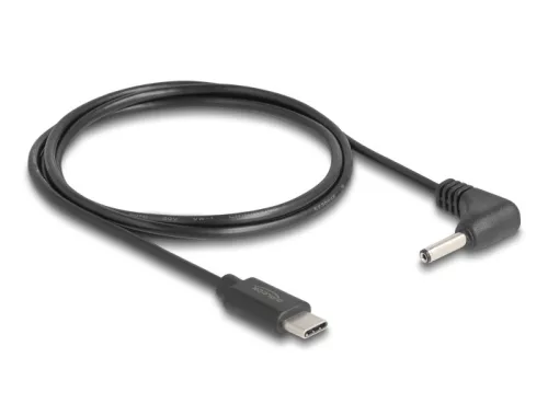 Delock USB Type-C  tápkábel - DC 3,5 x 1,35 mm méretű apa hajlított 1,5 m (DL-85393)