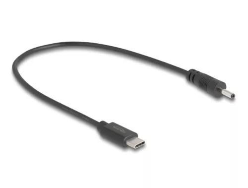 Delock USB Type-C  tápkábel - DC 3,0 x 1,1 mm méretű apa 27 cm (DL-85403)