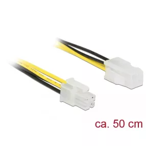   Delock Bővítőkábel, P4, 6 Gb/s, 4 tűs csatlakozó > P4 4 tűs aljzat, 50 cm (DL-85458)