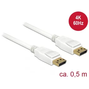   Delock Kábel Displayport 1.2 dugó > Displayport dugó 4K 60 Hz 0,5 m (DL-85507)