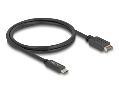Delock USB 10 Gbps kábel E-típusú A kulcsos USB 20 tűs apa   USB Type-C  apa 1 m (DL-85530)