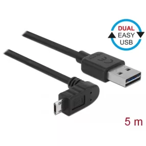   Delock Kábel, EASY-USB 2.0-s A-típusú csatlakozódugó > EASY-USB 2.0-s Micro-B típusú csatlakozódugó, (DL-85561)