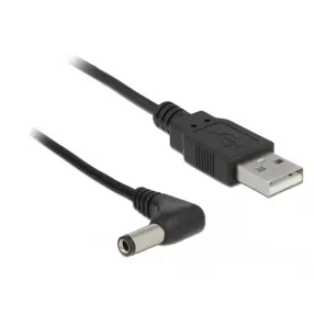   Delock USB tápkábel DC 5,5 x 2,5 mm-es 90 -os apára 1,5 m (DL-85588)
