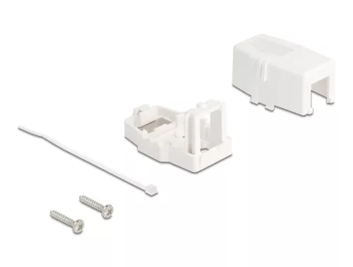 Delock Keystone Felületre Épített Doboz 1 Port mágneses gombbal, fehér színű (DL-85841)