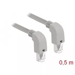   Delock Hálózati kábel RJ45 Cat.5e SF/UTP lefelé néző / lefelé néző 0,5 m (DL-85858)