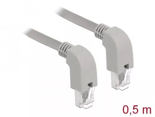 Delock Hálózati kábel RJ45 Cat.5e SF/UTP lefelé néző / lefelé néző 0,5 m (DL-85858)