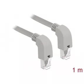   Delock Hálózati kábel RJ45 Cat.6A S/FTP lefelé néző / lefelé néző 1 m (DL-85877)