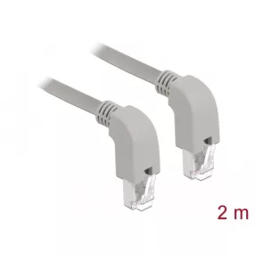   Delock Hálózati kábel RJ45 Cat.6A S/FTP lefelé néző / lefelé néző 2 m (DL-85878)