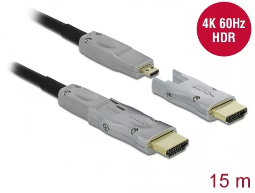 Delock Aktív optikai kábel HDMI 4K 60 Hz 15 m (DL-85881)