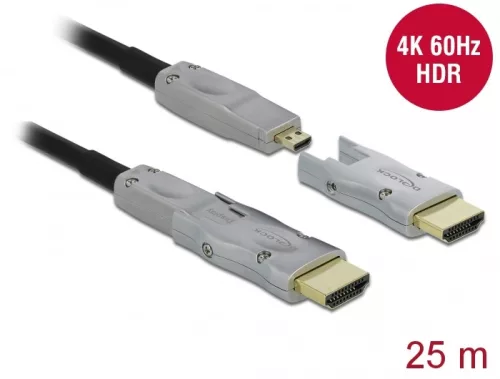 Delock Aktív optikai kábel HDMI 4K 60 Hz 25 m (DL-85883)