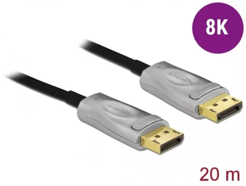 Delock Aktív optikai kábel DisplayPort 1.4 8K 20 m (DL-85887)
