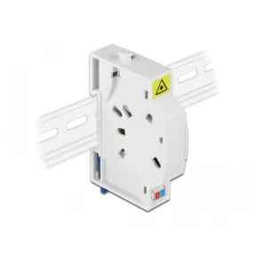   Delock 2 x SC Simplex vagy LC Duplex optikai rostkapcsoló doboz DIN sínhez (DL-85922)