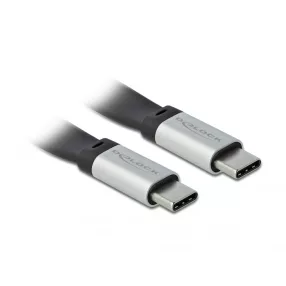   Delock USB 3.2 Gen 2 FPC lapos csík kábel USB Type-C  - USB Type-C  22 cm PD 3 A E-Marker (DL-85926)