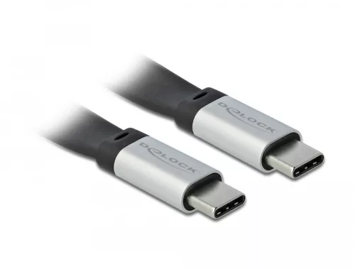 Delock USB 3.2 Gen 2 FPC lapos csík kábel USB Type-C  - USB Type-C  22 cm PD 3 A E-Marker (DL-85926)