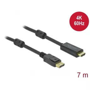   Delock Aktív DisplayPort 1.2 - HDMI kábel 4K 60 Hz 7 méter hosszú (DL-85959)