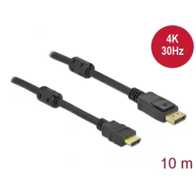   Delock Passzív DisplayPort 1.2 - HDMI kábel 4K 30 Hz 10 méter hosszú (DL-85962)