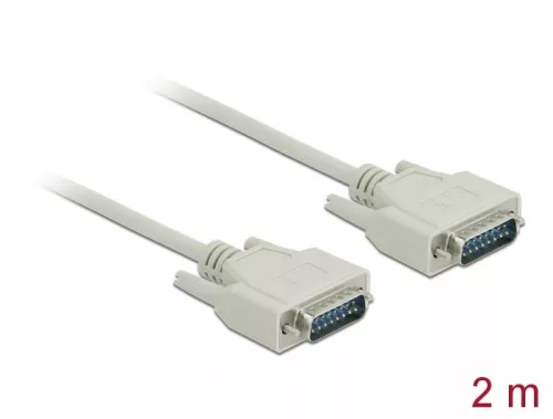 Delock Sub-D15-ös soros kábel, apa-apa, 2 m (DL-85976)