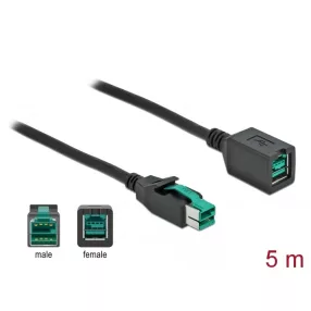 Delock PoweredUSB bővítőkábel 12 V 5 m (DL-85984)