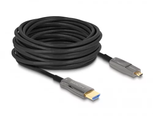 Delock Aktív Optikai 5 az 1-ben HDMI kábel 8K 60 Hz 25 m (DL-86009)