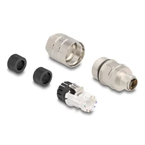   Delock M12 dugaszoló szerelvény 8 tűs X kódolt Cat.6A (DL-86032)