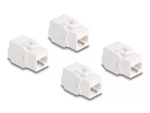 Delock Keystone modul, RJ45-aljzat Cat.6A UTP 4 db.-os (DL-86051)